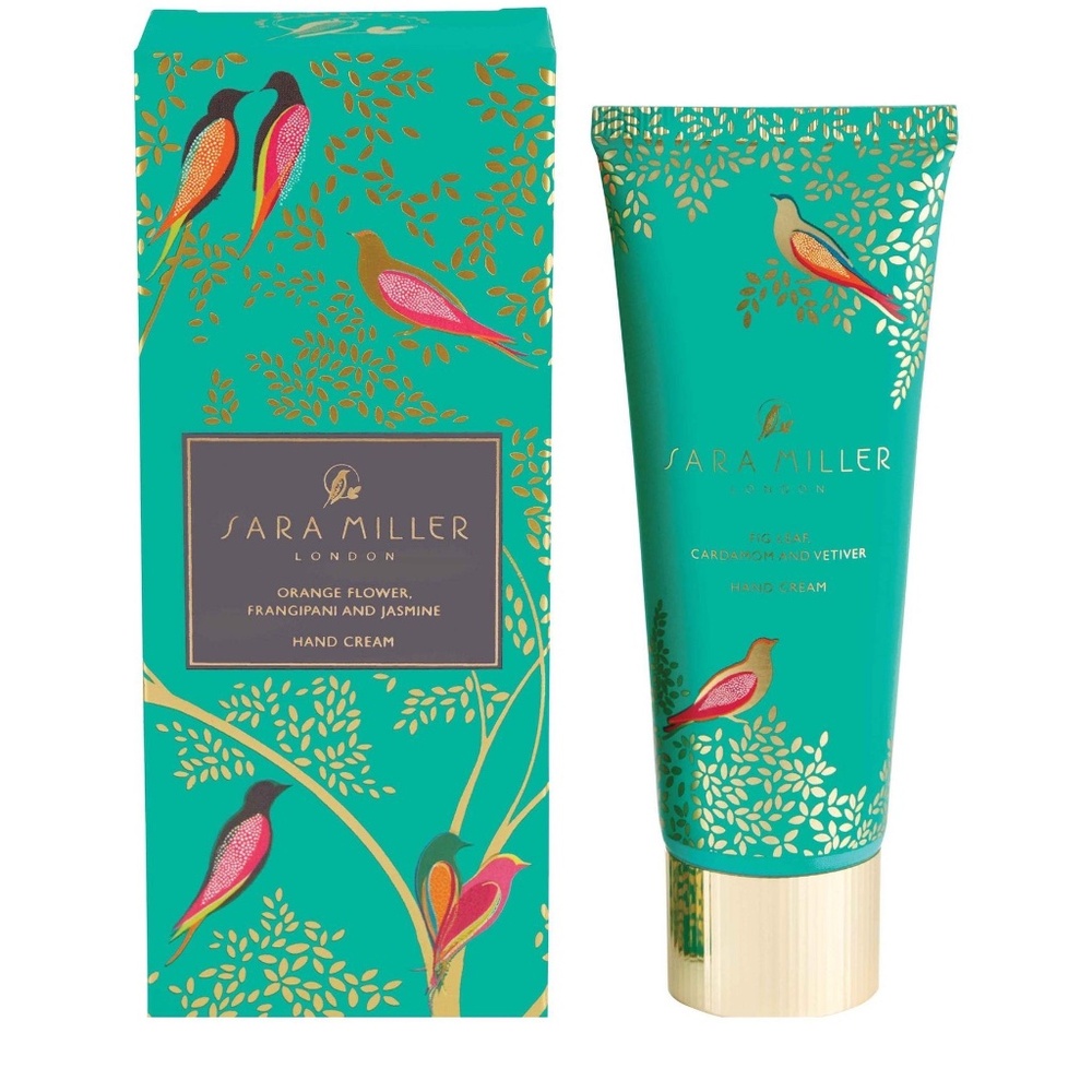 New Heathcote & Ivory Sara Miller Large 2.54 oz Vegan Hand Cream